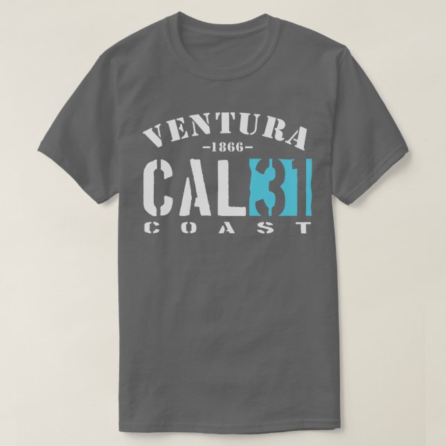 CAL31 Coast Ventura Kalifornien T-Shirt (Design vorne)