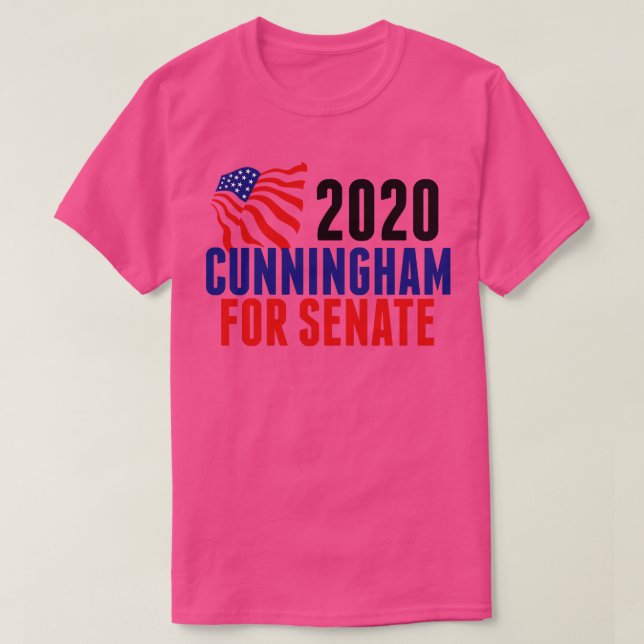 Cal Cunningham für den Senat T-Shirt (Design vorne)