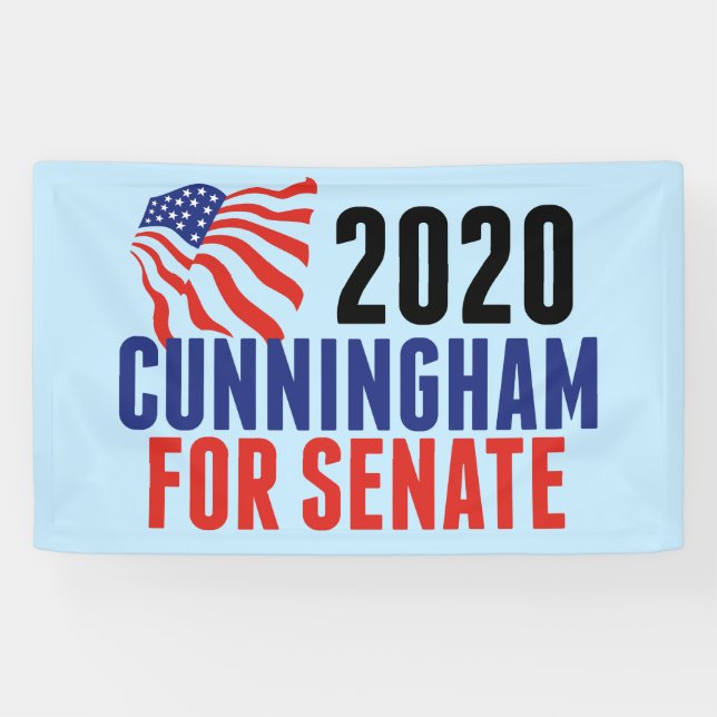 Cal Cunningham für Senat Banner (Horizontal)