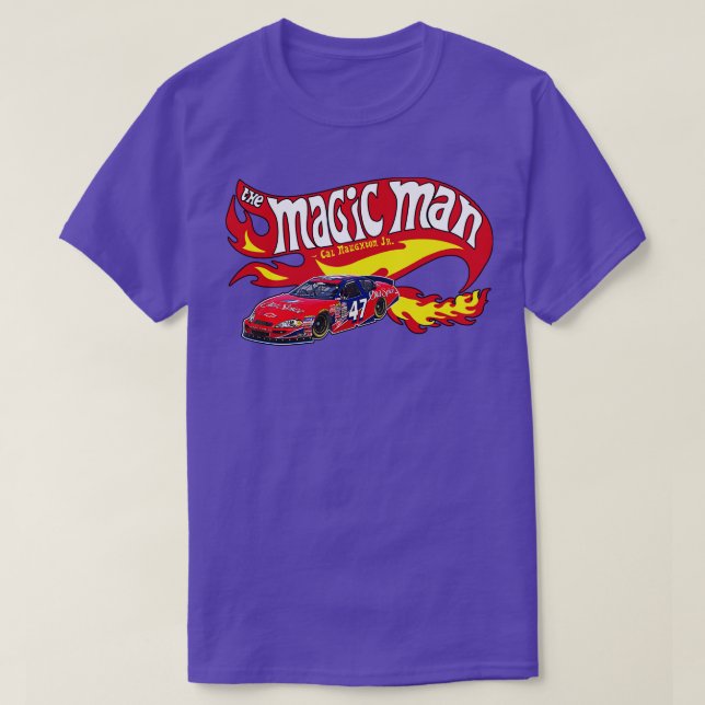 Cal Naughton Jr The Magic Man HOT FLAMES T-Shirt (Design vorne)