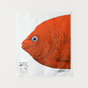 Cal-Neva AFS Fisch Art-Support Studenten Untereinh Wandteppich