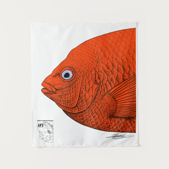 Cal-Neva AFS Fisch Art-Support Studenten Untereinh Wandteppich (Vorderseite)