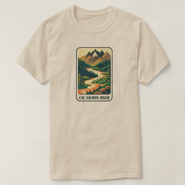 Cal Salmon River California Colors T-Shirt (Design vorne)