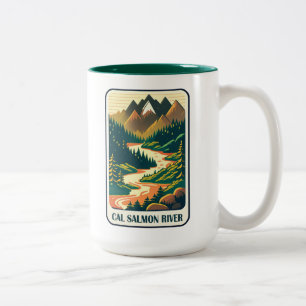 Cal Salmon River California Colors Zweifarbige Tasse