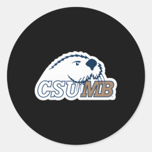Cal Staat Monterey Bay Otters Icon Runder Aufkleber