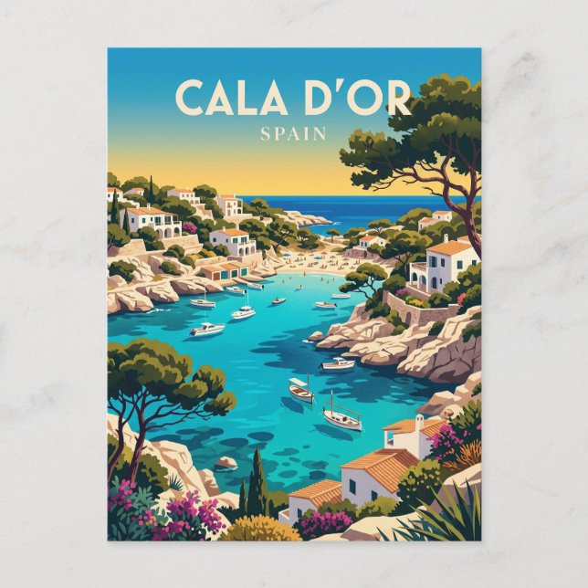 Cala d'Or Spanien Postkarte (Vorderseite)