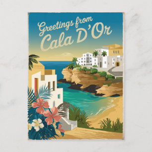 Cala d'Or Spanien vintage Postkarte