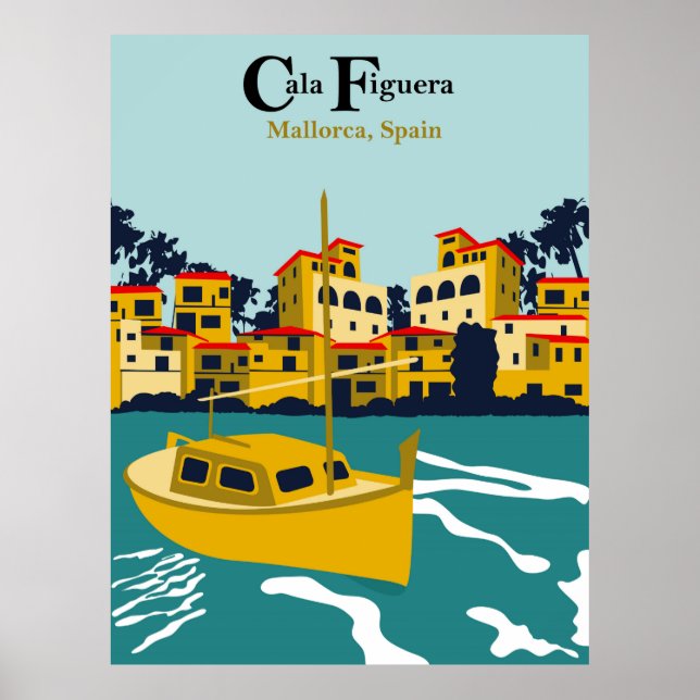 Cala Figuera, Mallorca, Spanien Poster (Vorne)