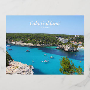 Cala Galdana, Menorca, Spanien Folien Feiertagspostkarte