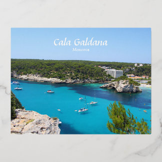 Cala Galdana, Menorca, Spanien Folien Feiertagspostkarte