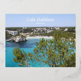 Cala Galdana, Menorca, Spanien Folien Feiertagspostkarte