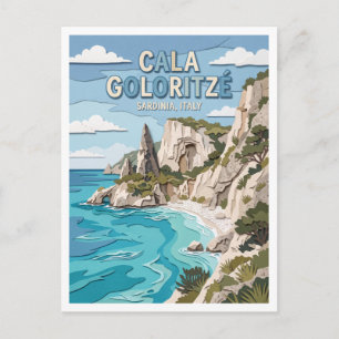 Cala Goloritzé Baunei Italien Postkarte