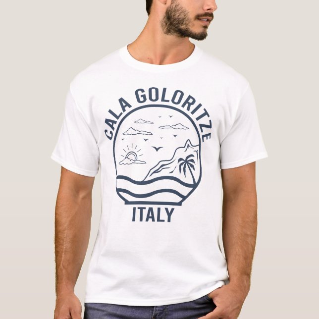 Cala Goloritze Italien T Shirts (Vorderseite)