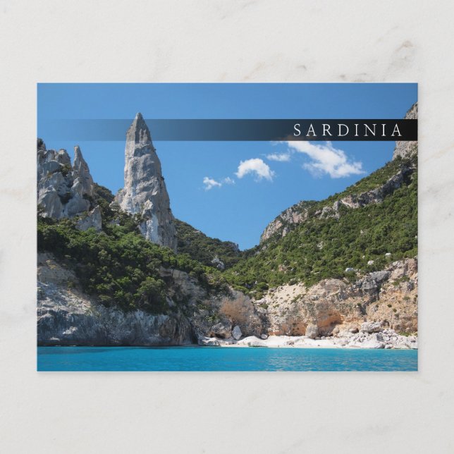 Cala Goloritze Strand, Sardinien Bar Postkarte (Vorderseite)