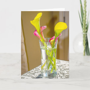 Cala-Lilien-Digital-Malerei-Karte Karte