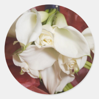 Cala lilly Bouquet Runder Aufkleber