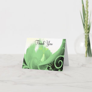 Cala Lilly Green Wirbel - Vielen Dank Dankeskarte