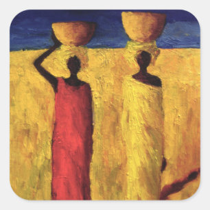 Calabash Girls 1991 Quadratischer Aufkleber