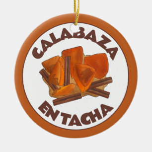 Calabaza en Tacha Mexikanisch Candid Pumpkin Desse Keramik Ornament
