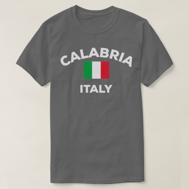 Calabria Italy Italia Italian Flag Home City Touri T-Shirt (Design vorne)