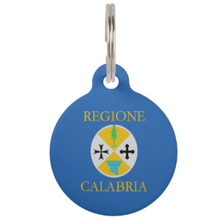Calabria (Region Italien) Flagge Haustiermarke