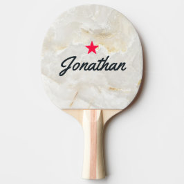Calacatta Gold Marble Stone Vintage Star Signature Tischtennis Schläger