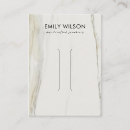 CALACATTA MARBLE TEXTURE HAIR CLIP DISPLAY-KARTE VISITENKARTE