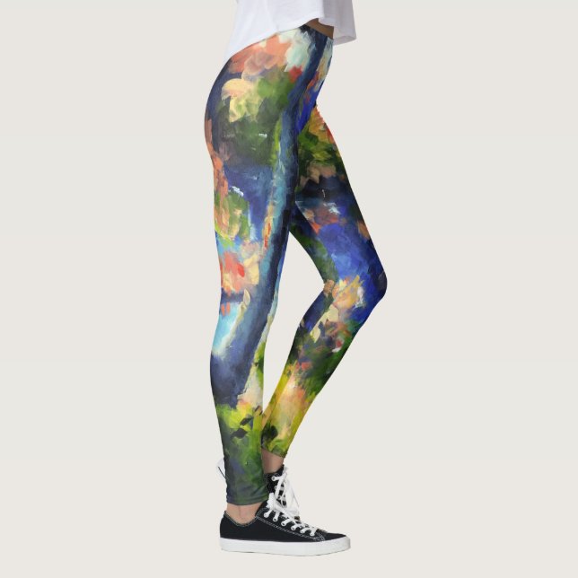 CALactive Rosenknospe-Strand-Yoga-Leggings Leggings (Rechts)