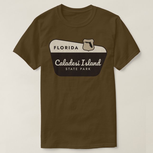 Caladesi Staat Park Florida Herzlich willkommen T-Shirt (Design vorne)