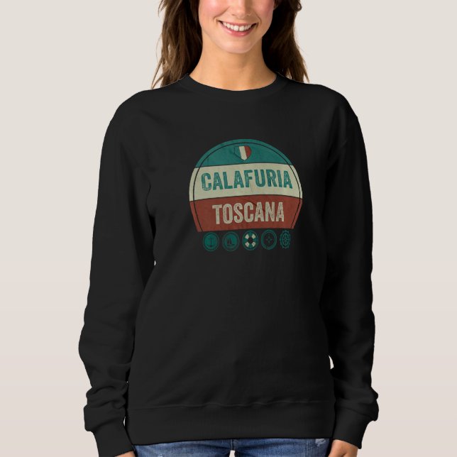 Calafuria Tuscany Italy Holiday Souvenir Sweatshirt (Vorderseite)