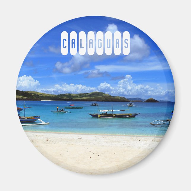Calaguas Beach auf den Philippinen Magnet (Vorne)