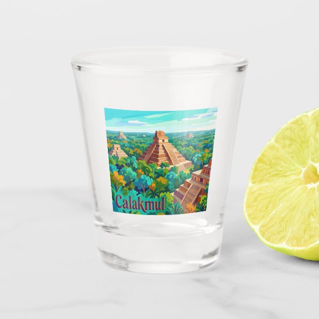Calakmul Mexiko Schnapsglas (Vorderseite)