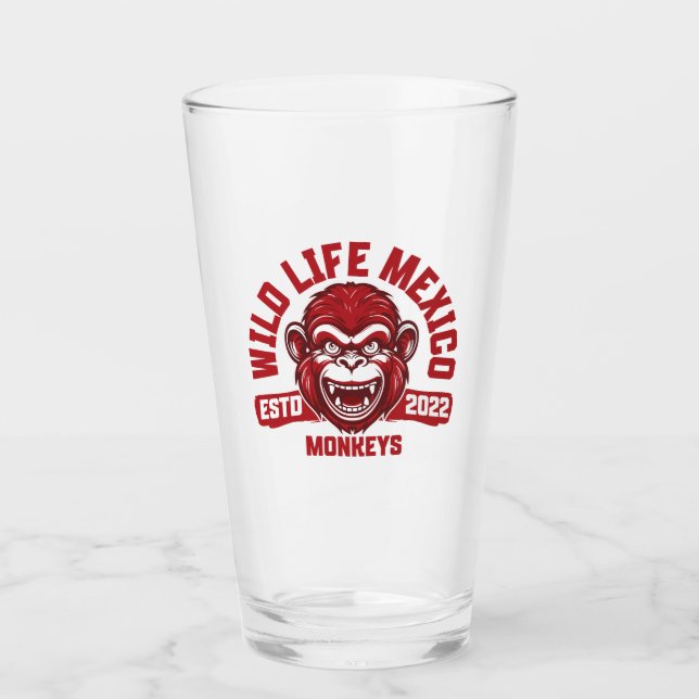 Calakmul Monkeys aus Mexikos Dschungel Glas (Vorderseite)
