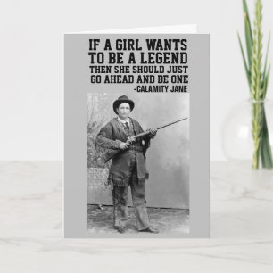 CALAMITY JANE COWGIRL BIRTHDAY GREETING CARDS KARTE