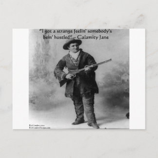 Calamity Jane Humor Zitat Geschenke T-Shirts & Kar Postkarte