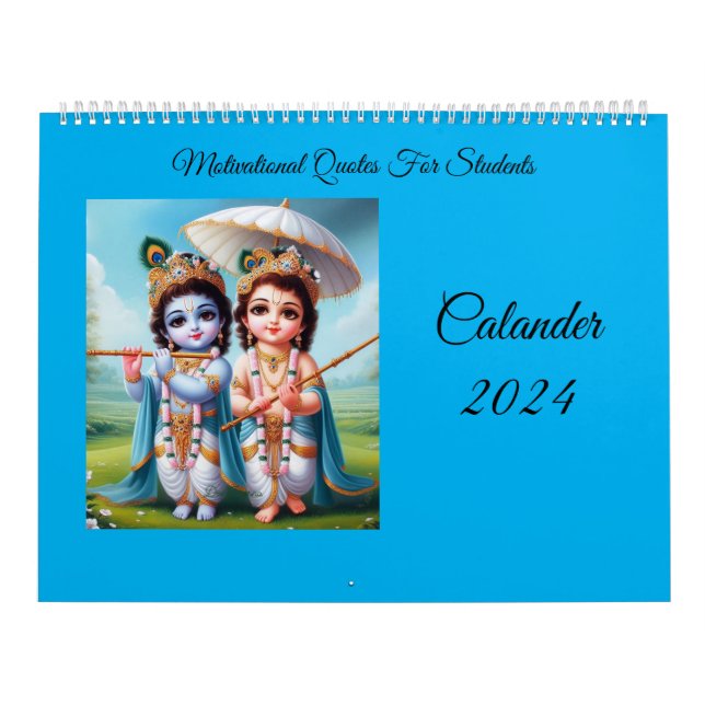 Calander 2024 Motivierend Zitate von Bhagawad Gita Kalender (Titelbild)