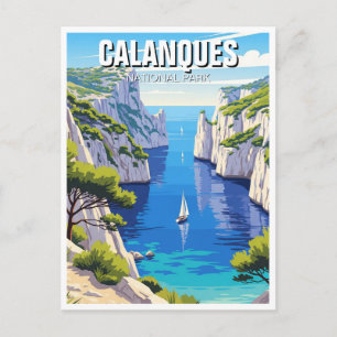 Calanques National Park Frankreich Reisen Postkarte