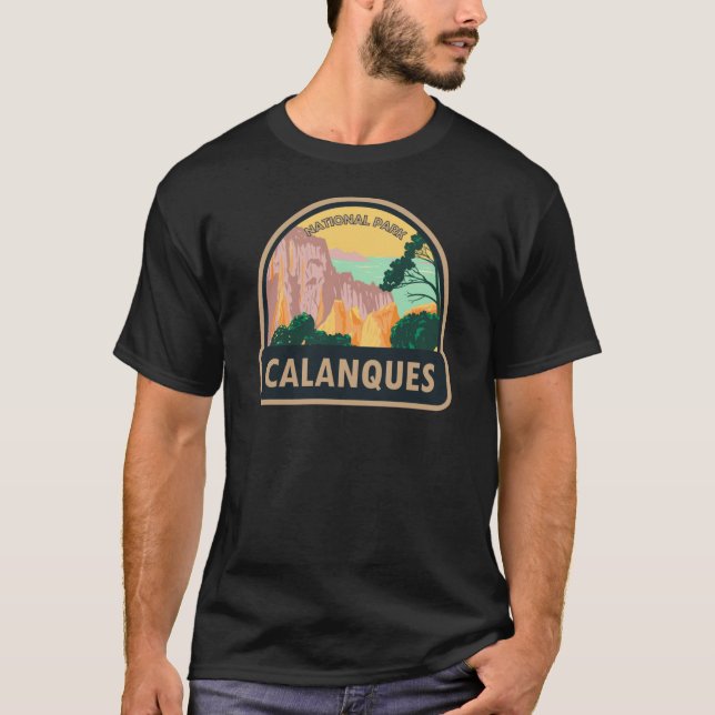 Calanques Nationalpark Frankreich Vintag T-Shirt (Vorderseite)