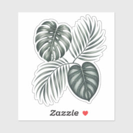 Calathea-Blatt Aufkleber