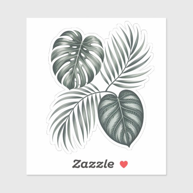 Calathea-Blatt Aufkleber (Blatt)