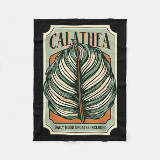 Calathea Lustiges Zimmerpflanzenliebhaber-Geschenk Fleecedecke