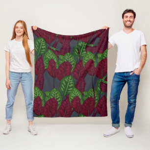 Calathea-Pflanze Fleecedecke