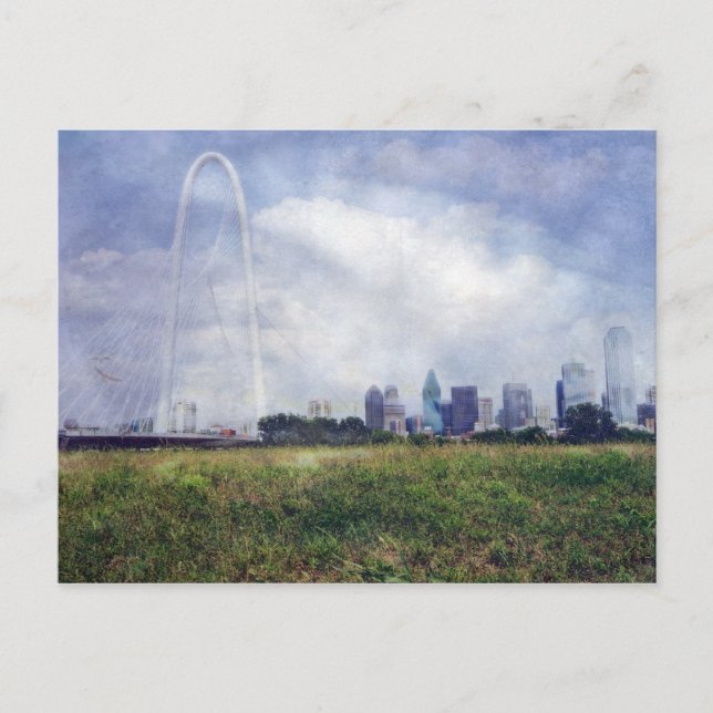Calatrava Bridge Dallas, Texas Postkarte (Vorderseite)