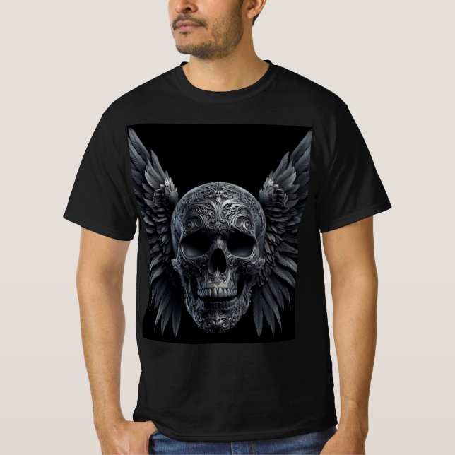 Calavera alada T-Shirt (Vorderseite)