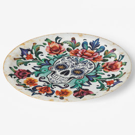 💀 🎉 Calavera Carousel Día de los Muertos Pappteller