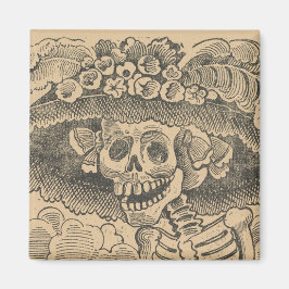 Calavera Catrina (Dapper Skelett) (Eleganter Schäd Magnet