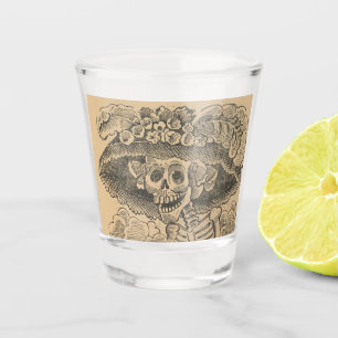 Calavera Catrina (Elegantes Skelett) (Windelschäde Schnapsglas