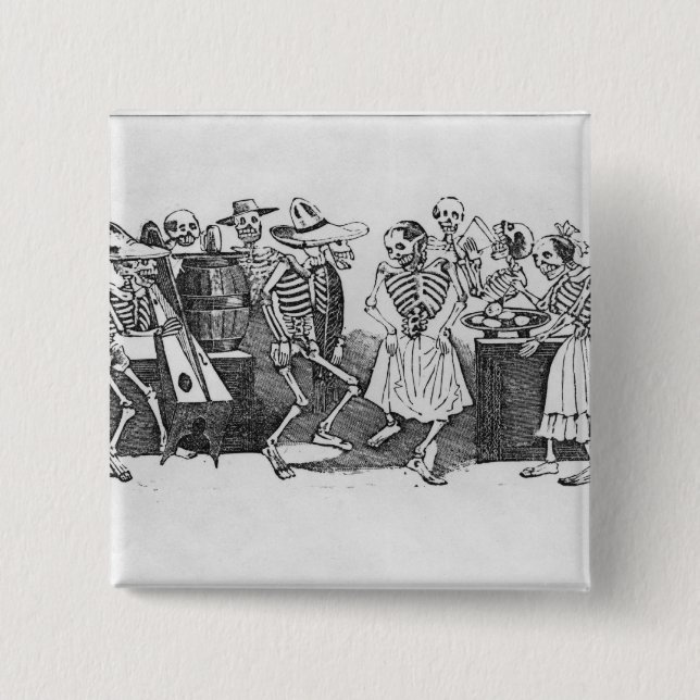 Calavera du Jarabe d'outretombe Button (Vorderseite)