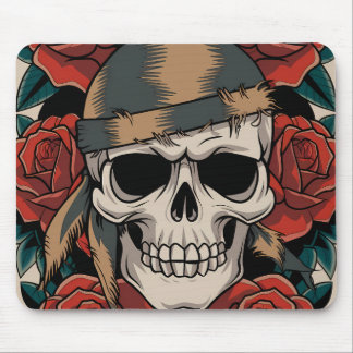 Calavera Floral Mousepad
