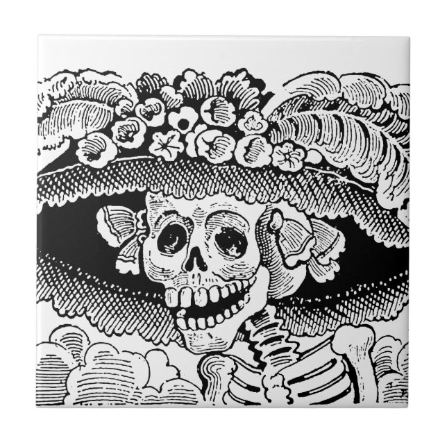 Calavera Garbancera (Catrina) durch José Posada Fliese (Vorderseite)